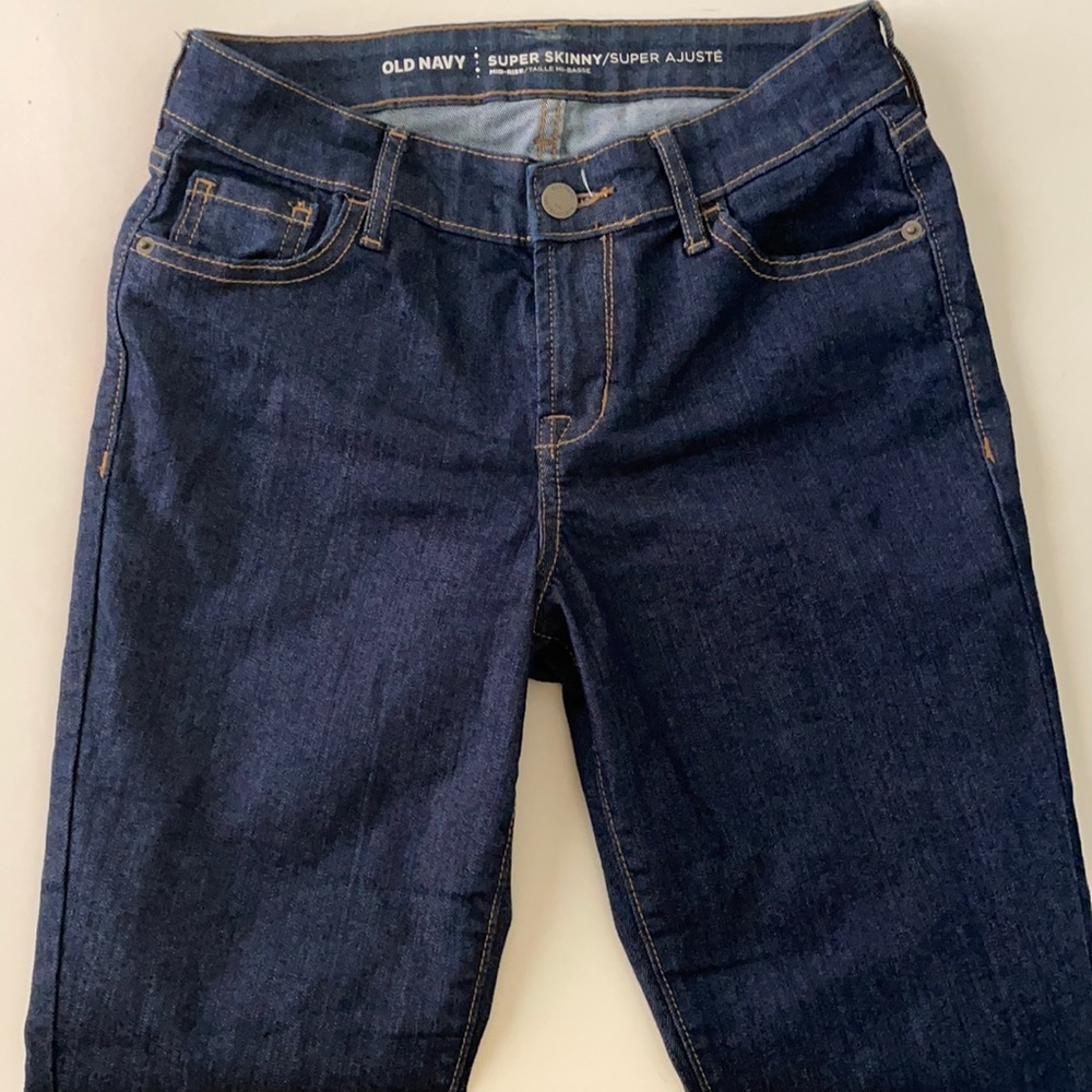 Old navy super skinny mid rise jeans